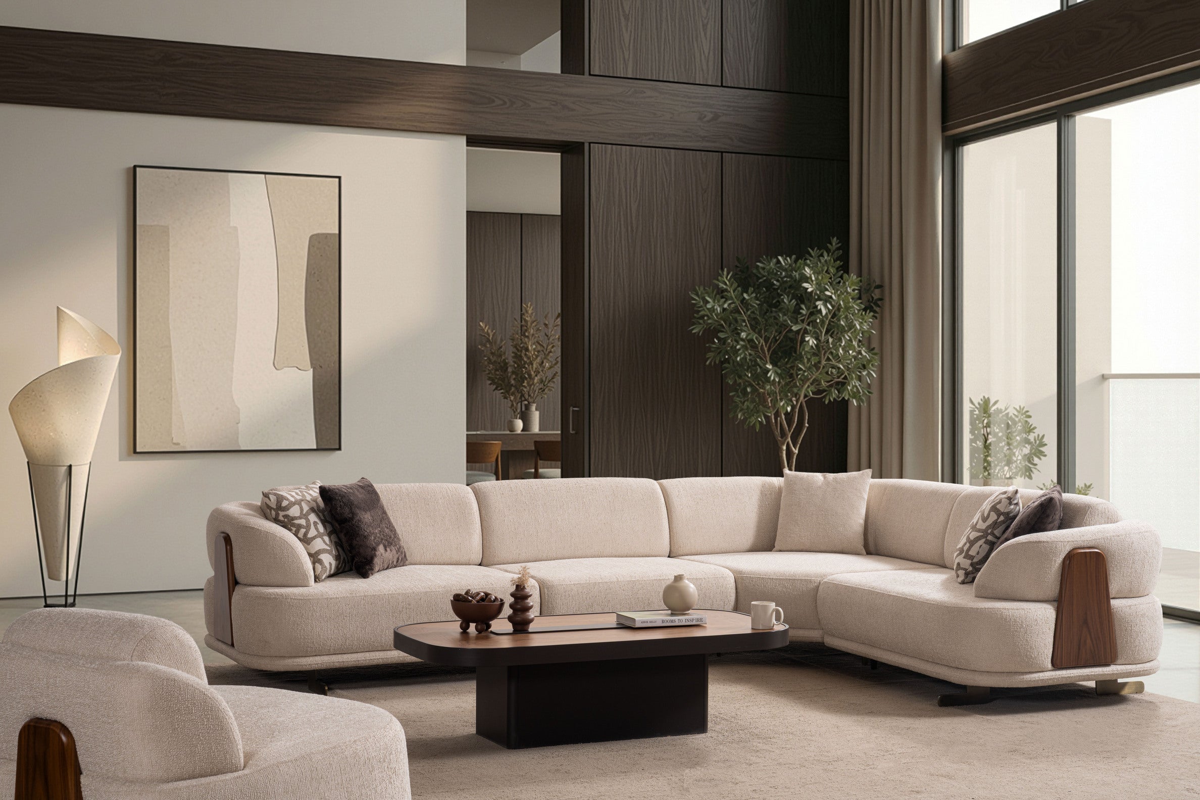 Canapé Modulaire d'Angle Julius – Tissu Gris