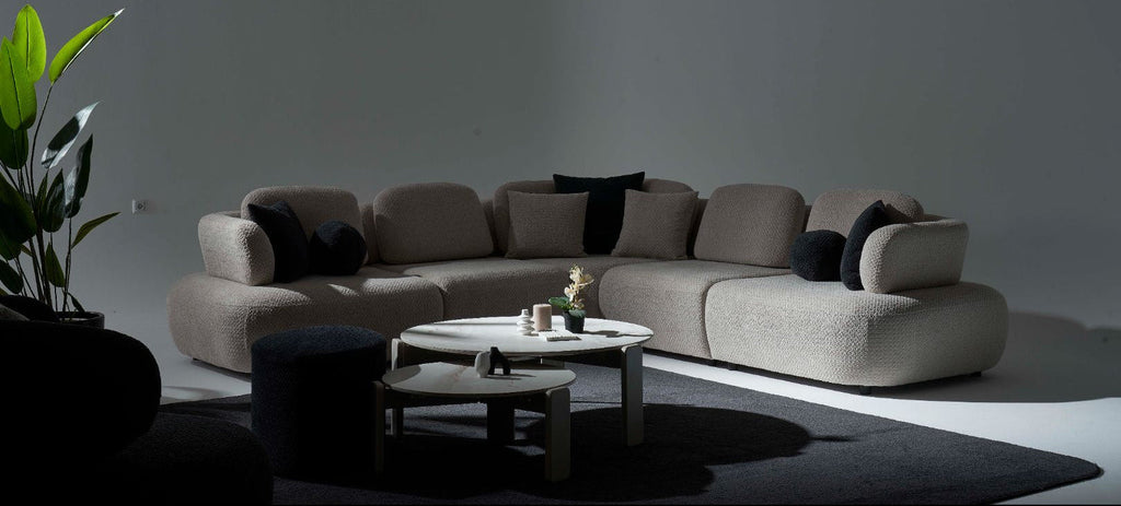 Canapé Modulaire Eleganza – Velours Bleu Nuit