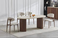 Table à Manger Rectangulaire CALYPSO Noyer Céramique – 180x90 cm