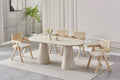 Table à Manger Rectangulaire Iconic Travertin – 180x90 cm