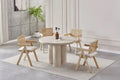 Table à Manger Ronde MAYA Travertin – 110 cm